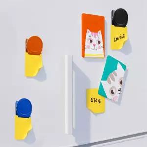 로제몰 컬러 냉장고 자석 집게 냉장고자석메모집게