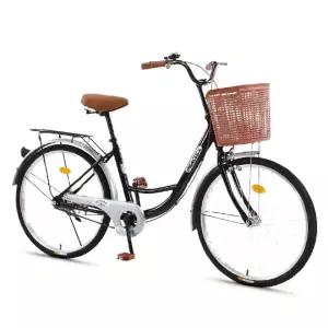 출퇴근용 자전거 커플 여성용 바구니 클래식레트로