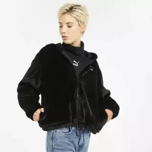 [푸마] 여성 클래식 폭스 퍼 풀 집업 후디 자켓 531606-01