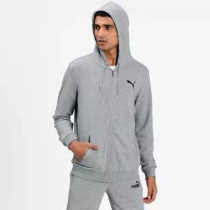 [푸마] 남성 에센셜 스몰 로고 풀 집업 후디 586704-53