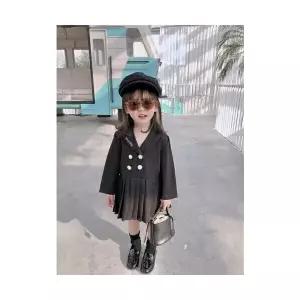 팜므 아기 아동 더블 브레스트 주름 원피스설날