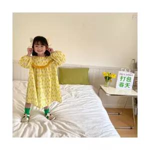 팜므 유아 공주 여아 노란튤립원피스설날