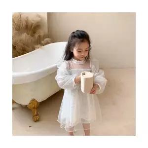 팜므 여아 공주 자매 아기 북유럽 봄 실버 스팽글 원피스설날