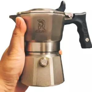 colbro 모카포트 콜브로 스틸 스테인리스 단일보일러 3밸브 2인용