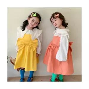 팜므 여아 공주 자매 아기 북유럽 봄 리본 방면 원피스설날