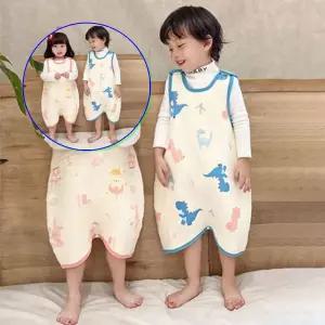 쌍문상회 롱 수면조끼 누빔 아동 205540 꿈나라여행