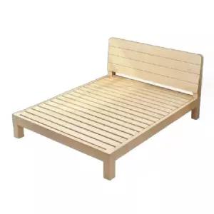 원목 침대 더블 단단한 매트리스 심플 침대프레임 퀸 엔틱