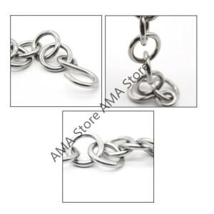 자동차 덴트로드 용 x7jf 날개 수리 스테인레스 스틸 체인 22.5cm 길이 조정 가능한 후크