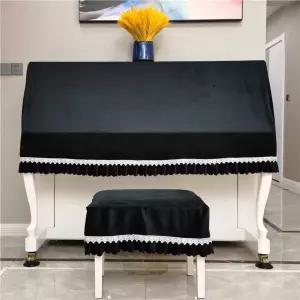 그랜드피아노 커버 피아노 벨벳 덮개 반커버
