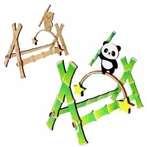 2set 외줄타기만들기 균형 우드 조립 컬러링 과학완구 어린이