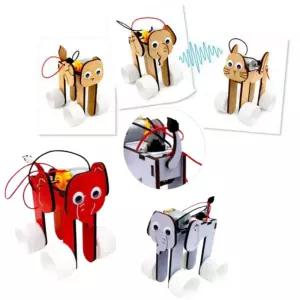 동물 진동로봇 만들기 병뚜껑 경주놀이 키트 초등학생 과학교구