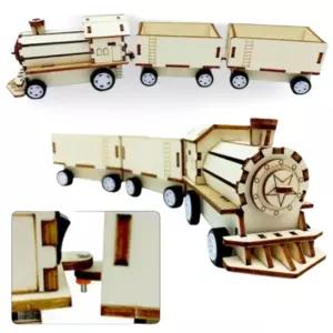 전동 화물기차만들기 우드 기어 모터 과학완구 초등학교 어린이