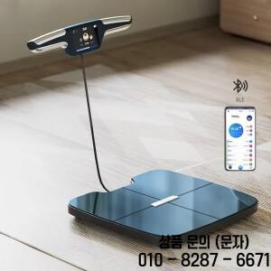 8전극 체지방 측정기 대형 TFT 화면 스마트 와이파이 BMI 디지털 체중계 스캐너 포함 앱 핸들바