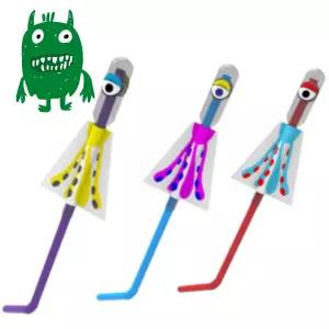 5set 어린이 나만의 몬스터 빨대로켓만들기 캠핑장 초등학교