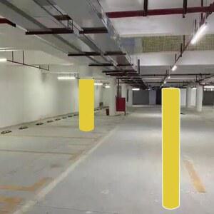 4인치 자가 접착 농구대 패딩 - 71인치 폴을 위한 튼튼한 안전 커버 지하실 후프를 내구성 있는 노란색 보호 기능