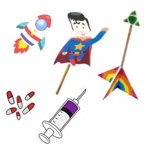 5set 주사기 빨대로켓 만들기 기체 이용 학습교구 캠핑장 유아