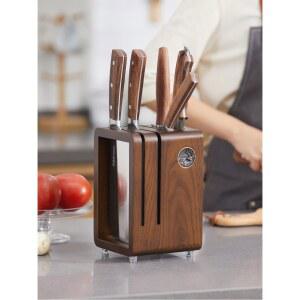 원목 다층 선반 가정용 나무 뚜껑걸이 젓가락 곰팡이 주방 수납함 칼꽂이 도마 냄비 방지