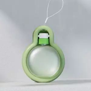 휴대용 접이식 물병 컵 대형 야외 여행용 애완동물 물 디스펜서 병 개 고양이(그린 16.9온스)