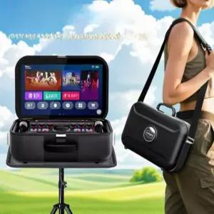 야외 노래방 스테레오  휴대용 댄스 스피커(디스플레이 포함) 가정 노래 KTV 주문기