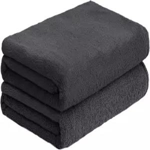 타월로지스트 목욕 타월 세트 2팩 - 오버사이즈 31x62 인치 추가적인 부드러움을 위한 제로 트위스트