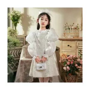 팜므 연주회 화동 결혼식 하객 스팽글 프릴 드레스설날