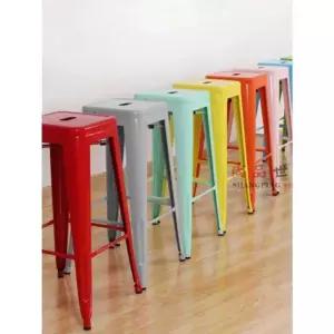 카페 바텐 홈바 심플 멀티컬러 바의자 철제