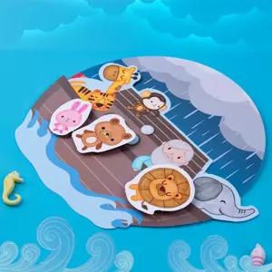 귀여운 노아의방주 미니북 만들기 4인용 여름성경학교 주일 말씀공부 유치부 놀이학습