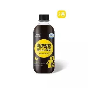 바나나식초 악마 발효 식초 천연 과일 저온숙성 유기농 원당 500mlx3