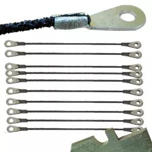 6 인 카바이드 막대톱날 150mm x 10pk 텅스텐 석고 건식 벽체 시멘트 보드용 섬유 유리 타일 및 주철용