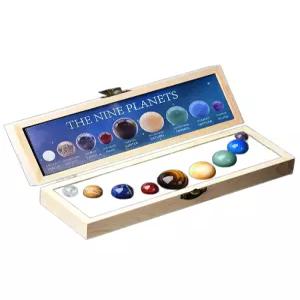 8 공 천연 힐링 레이키 쿼츠 락 태양계 스피어 비즈 행성 9 차크라 너지 지구