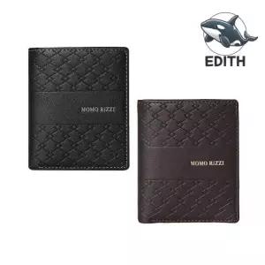 세련된 마름모 패턴 슬림 지갑 남성용 학생용 hSQ3+1RYu