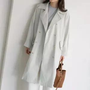 엄마옷 마담4060 [모던베이직]더블버튼롱트렌치 여성 데일리 자켓 -RJK2603027-
