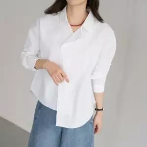 엄마옷 마담4060 [모던베이직] 절개언발바스락 여성 데일리 셔츠 -RBL2603029-