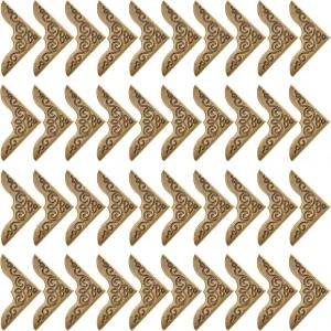 정미 80피스 북 코너 프로텍터 금속 페이퍼백 엣지 사진 철 삼각형 장식 트림 빈티지 앨범