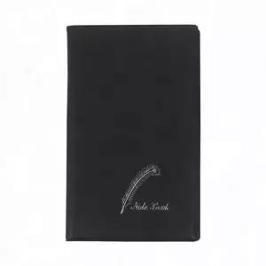 가죽 표지 포켓 수첩 메모 노트 휴대 다이어리 정리 핸디 가로형