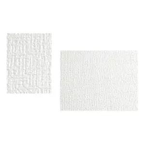 단열 실크벽지 50cmX10M 타탄 펄크림화이트 부분도배 접착식 셀프인테리어