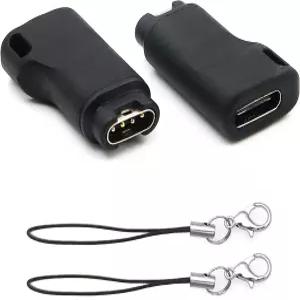 가민 스마트워치 충전 커넥터 남성 어댑터 인스팅트 2 솔라/페닉스 5/6/5 플러스 /6X/베누/바이보액티브