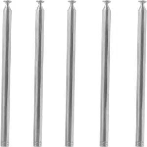 라디오 TV 전동 장난감용 AEDIKO 5pcs 망원 안테나 M3 여성 스레드 7 섹션 AM FM 유니버설