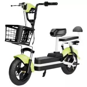 출퇴근 2인용 전기 자전거 접이식 미니벨로 화이트색 배달용