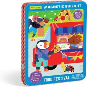 머드퍼피 푸드트럭 페스티벌 - 퍼리 캐릭터와 4세 이상을 위한 40개 이상의 믹스 앤 매치 자석이 포함된