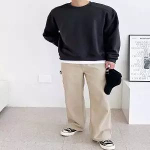 H790M 티셔츠 맨투맨 디테일 커플 핏좋은 사선