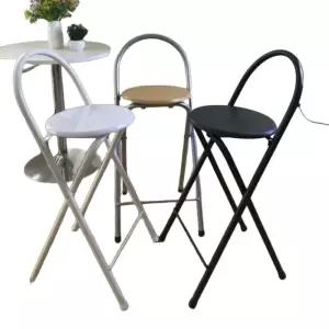 바텐의자 접이식 철제 바테이블 체어 스툴 보드표면 홈바