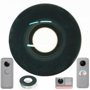 Insta360 ONE X2 /ONE R RS 블랙 글래스 수리 부품 2Pics용 쿨레 교체용 카메라 렌즈