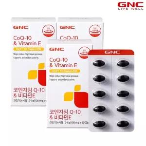 [GNC] 코엔자임큐텐  비타민E (60캡슐) 60일분x3개_1002255x3