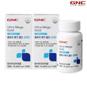[GNC] 울트라 메가 골드 임팩트 (500mg 180정) x2개_56738x2