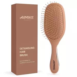 AIMIKE 모카 무스 디탱글러 브러시 없는 디탱글링 매우 부드러운 플렉스글라이드 브리스틀 매듭을 쉽게