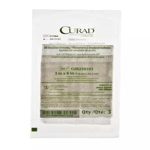 CURAD 무균 비접착성 오일 에멀젼 거즈 드레싱 3 x 8 관리부터 완벽 3팩