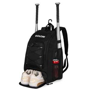 골로니 40L 야구 가방, 신발장이 있는 소프트볼 배트 펜스 후크, 야구용 백팩, 티볼 & 장비