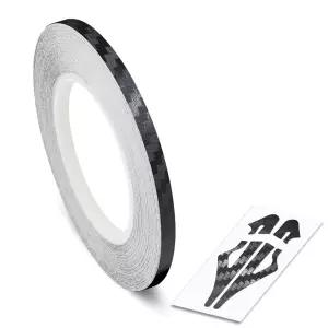 롤 비닐 핀스트립 레이싱 스트라이프 카본 파이버 라인 테이프 데칼 스티커 자동 자동차 32피트(블랙 1/2