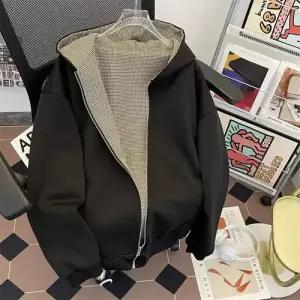 남성 빈티지 댄디 집업 카디건 양면 맨투맨 봄가을 하운드투스 커플 후드 SPO마켓3